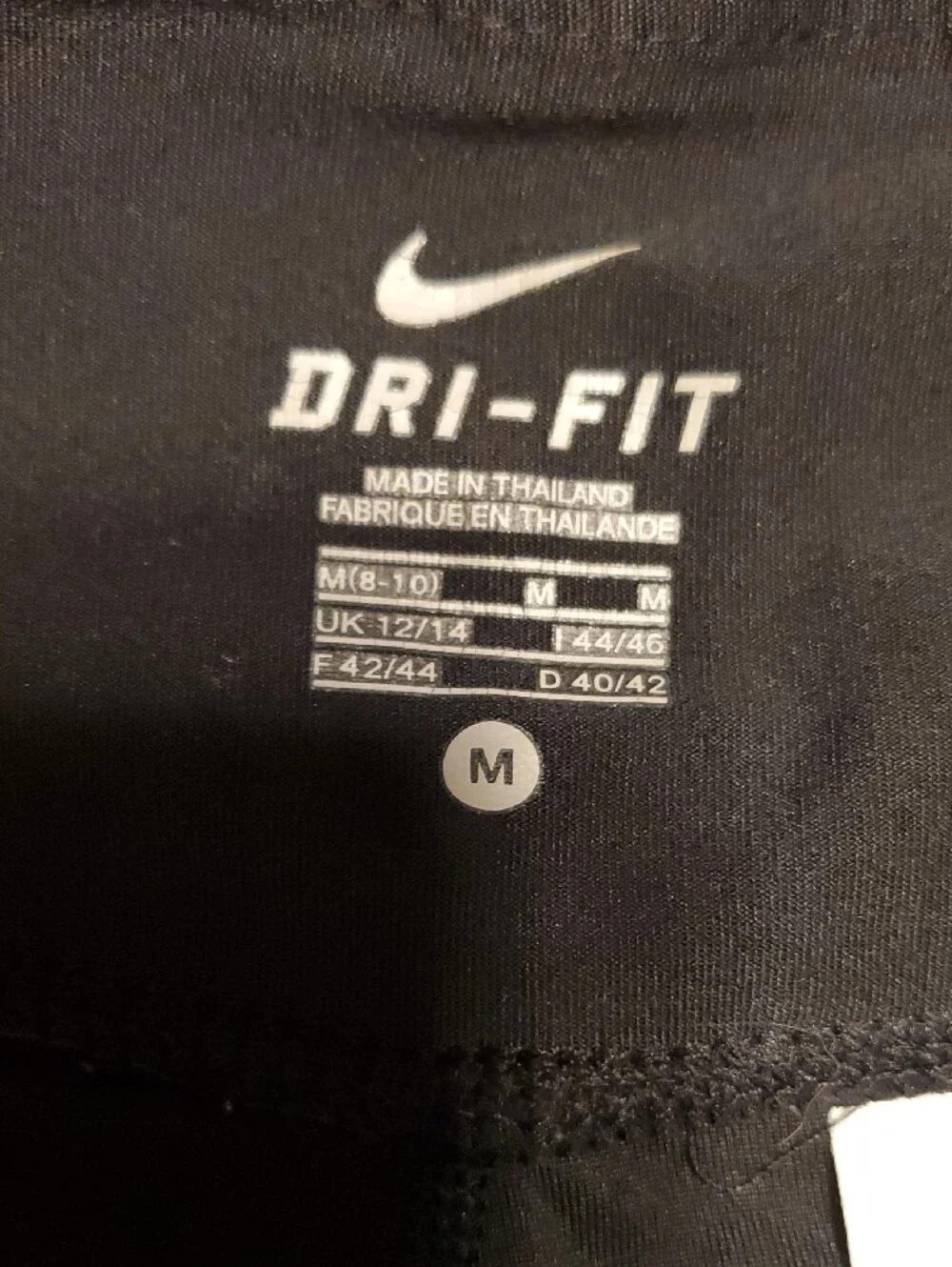 Nike Dri-Fit Black Women's Bike Shorts Size Medium